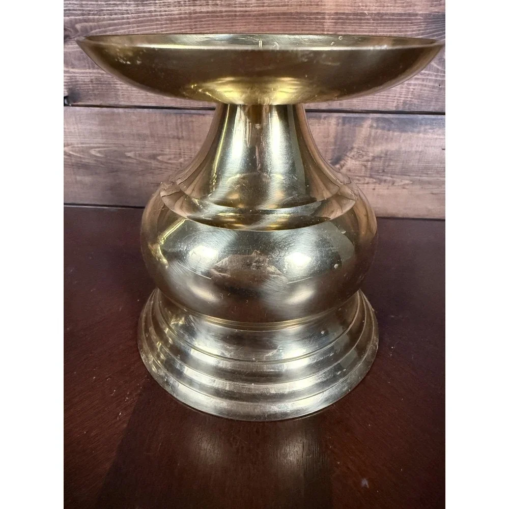 Pair Of Vintage Brass Classic Candlestick Holders, 11